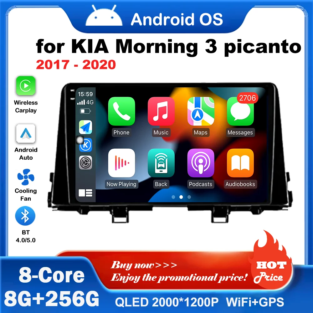 

Bluetooth WiFi Car Video Multimedia Player for KIA Borrego Mohave 2008 - 2016 Android OS GPS Split Screen 4G DSP Stereo No 2 din