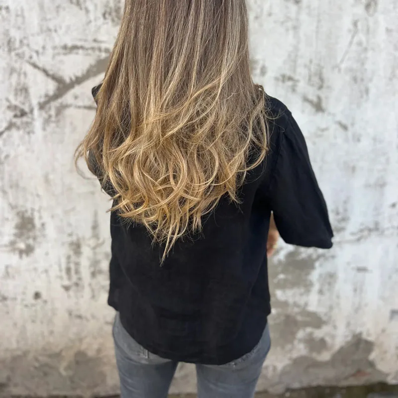 Simples vintage com decote em v algodão linho casaco elegante único botão mulher topos cardigan outono meia manga blusa camisa harajuku mujer