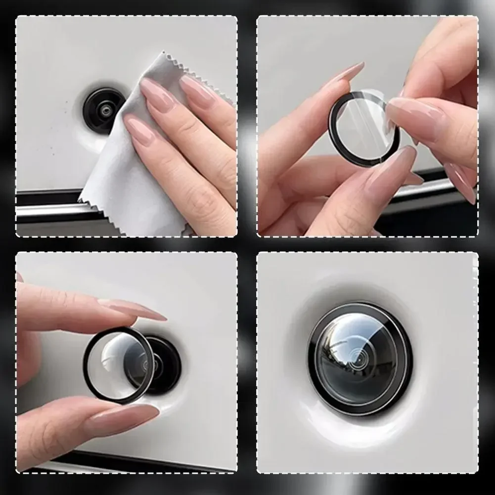 360° Panoramic Reversing Camera Lens Guards Car Camera Protective Cover High Definition Scratch Resistant Protective Cover