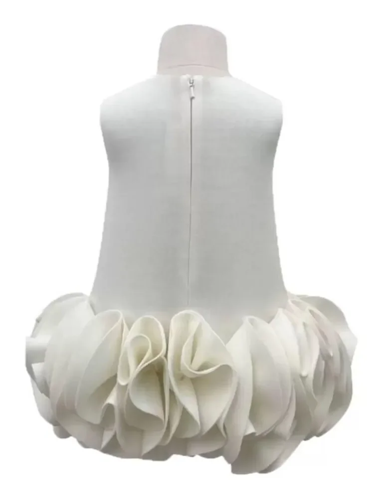 2024 Summer New Girls Sleeveless Princess Dress Catwalk Birthday Party Flower Girl Dresses A3958 Vestidos