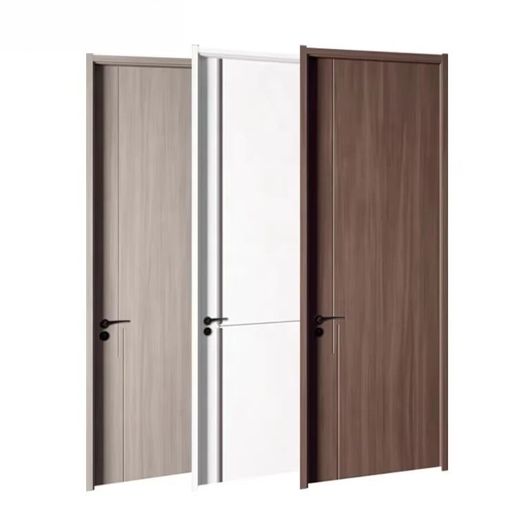 Modern Design Wood Panel Interior Door Smart Bedroom Interior Wooden Doors
