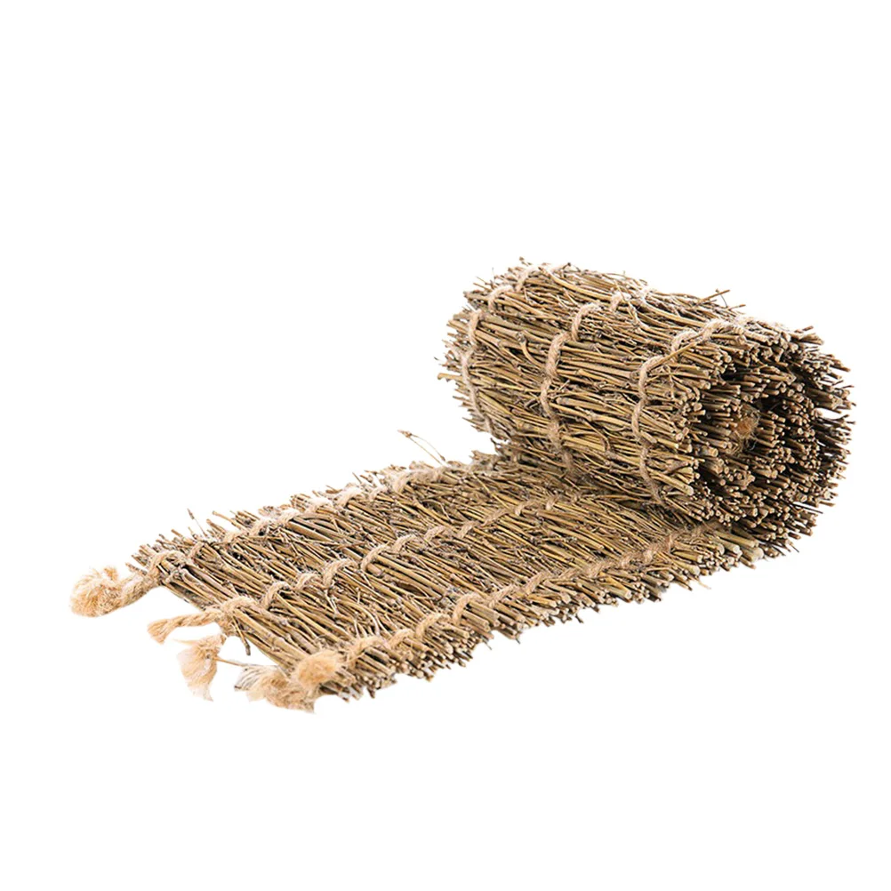 

Bamboo Branch Woven Tea Mat Retro Shooting Props Photo Background for Home Decor Display Storage Convenience Long Use