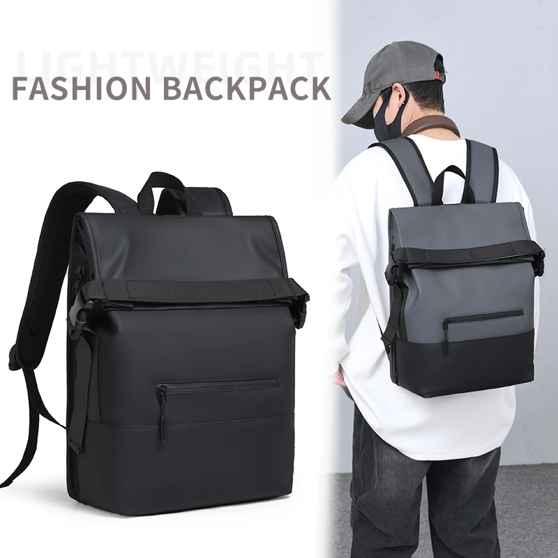 

Мужской дорожный рюкзак, 17-дюймовая сумка для ноутбука с несколькими карманами, регулируемые лямки, стильный внешний вид