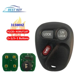 BEST KEY Remote Car Key  For Chevy Astro Blazer S10 GMC Jimmy Safari Sierra Sonoma Yukon Silverado Suburban Tahoe315Mhz KOBUT1BT