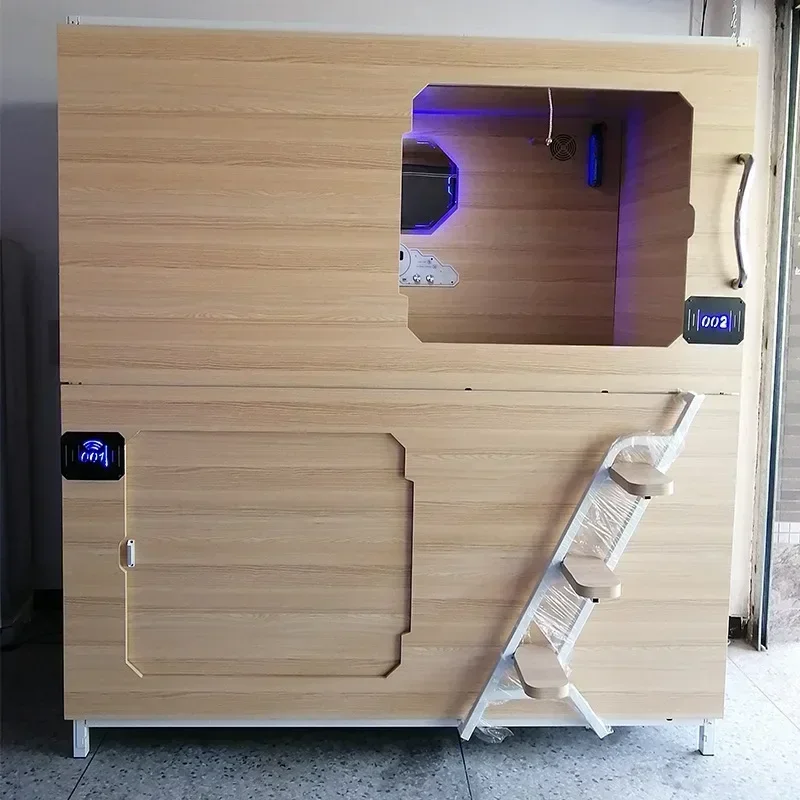 Space Capsule Bed Bunk Bed Hotel Shuihui Qinglv Dormitory Sleeping Equipment Capsule Hotel Wooden Bed Rest Cabin