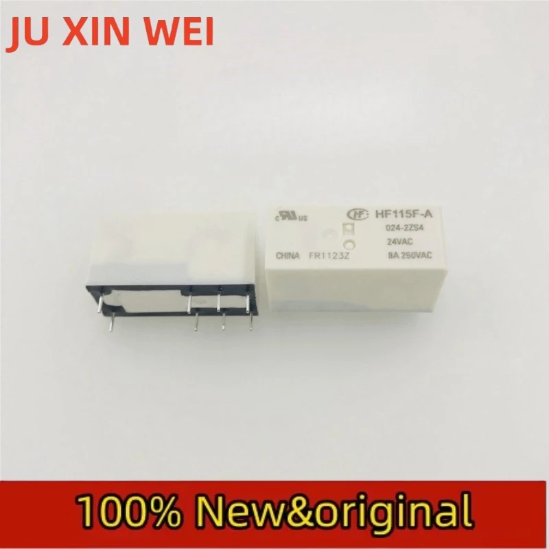 5PCS Hongfa relay HF115F-A-024-2ZS4 two group conversion 8-pin 8A250VAC coil voltage 24VAC