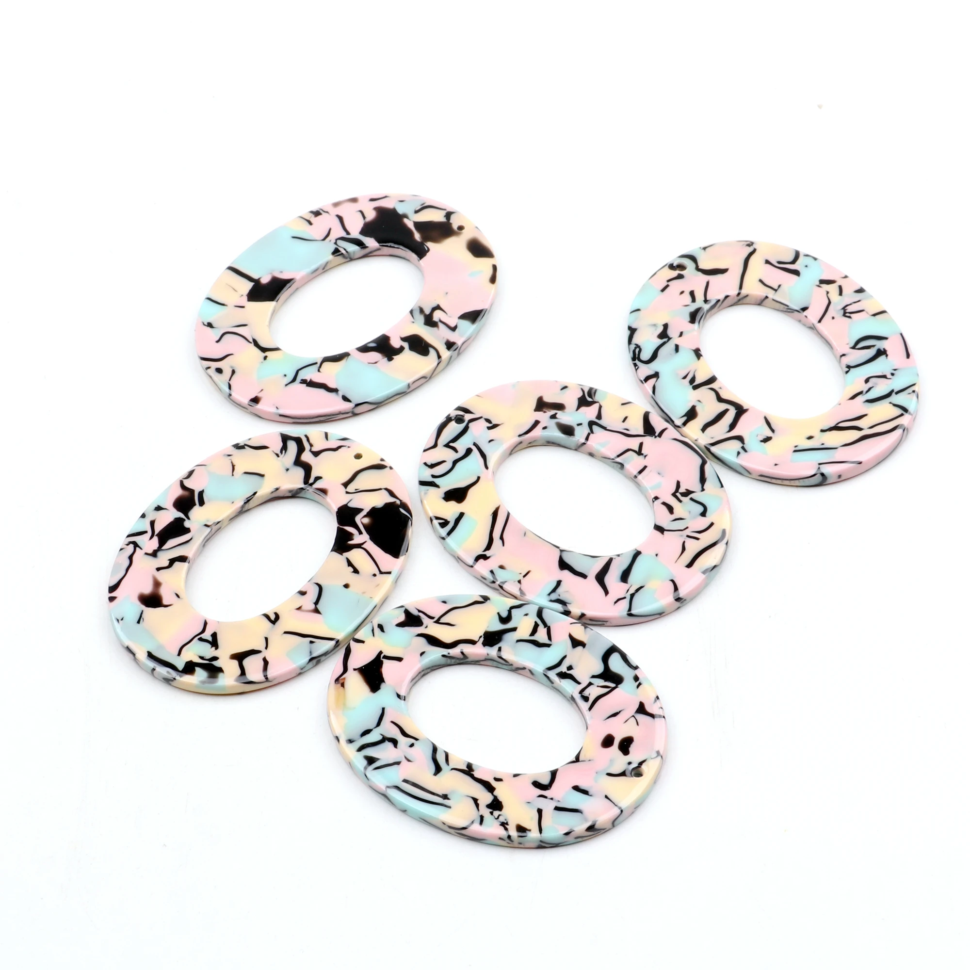 Tortoise Shell Acetate Acrylic Earring Charms,Acetate Acrylic Long Oval Shaped,Jewelry findings,Earrings Parts,ACE303