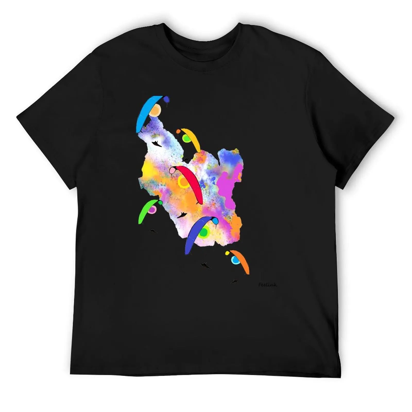 Paraglider, paragliding, color, pilot, thermals, acro T-Shirt tees vintage clothes T-shirt men