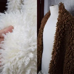 Imitation Lamb Cashmere Fabric Plush Fur Jacket Clothing Autumn Winter Australian Curly Wool Lining Cloth Diy Sewing