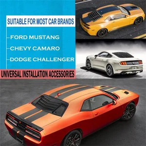 Heckscheibenlöffel Gitter, Hardware für Ford Mustang 2015, 2016, 2017, 2018, Dodge Challenger, Camaro-Novo 8 Hauptverkäufe Camaro Louver - №4