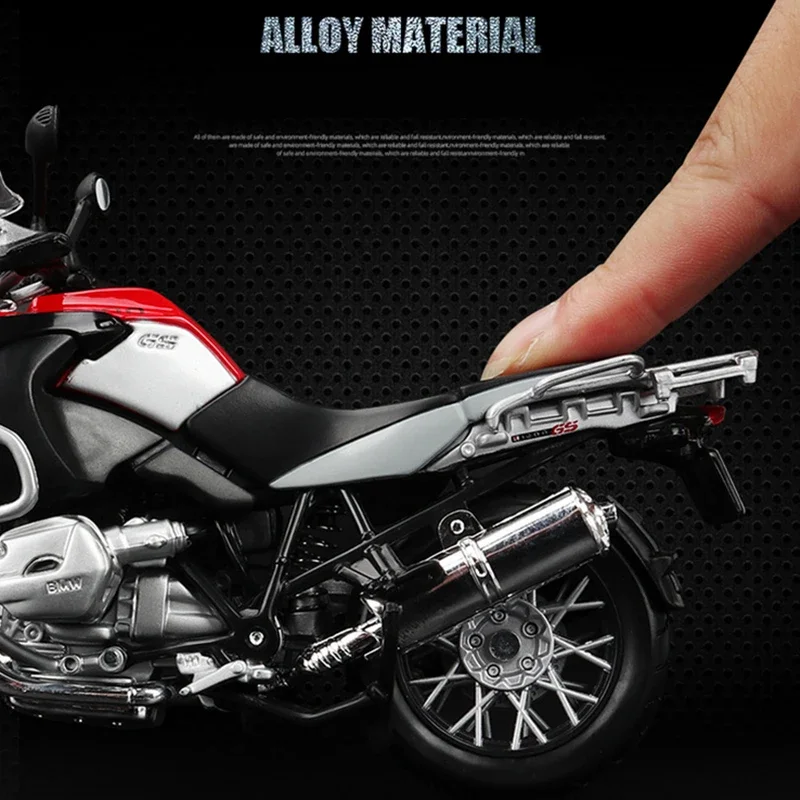 1:12 BMW-R1200 GS Sports Car Racing Motorcycles Simulation Alloy Metal Street Motorcycle Model Collection Childrens Toy Gift