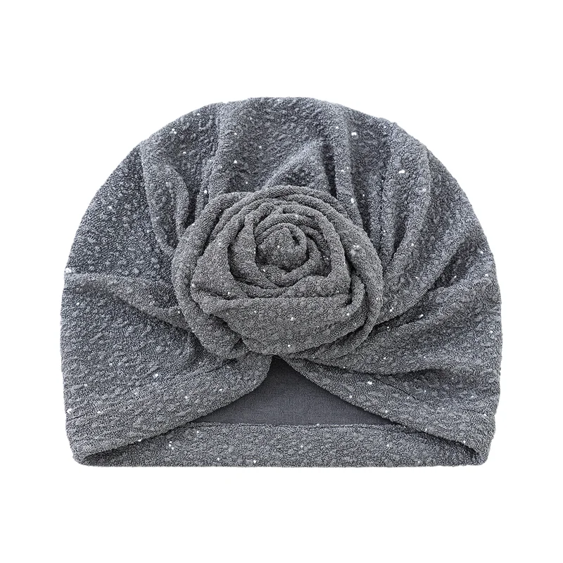 قبعة هندية عمامة زهرة بونيه مسلم الحجاب النساء الكيماوي قبعة فقدان الشعر الحجاب بيني رئيس التفاف الترتر Turbante Mujer 2026 #2