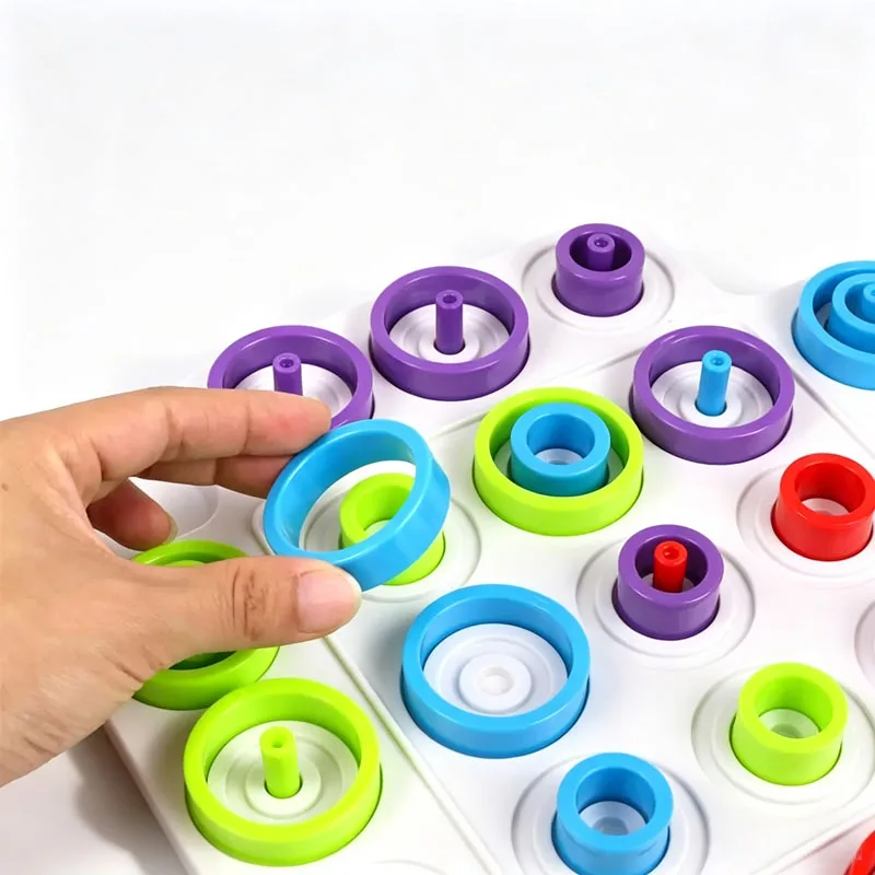 Circle Ferrule Puzzle Strategy Board Games For Adults & Kids Logical Thinking Training Educational Toys Family Party Gifts view 3
