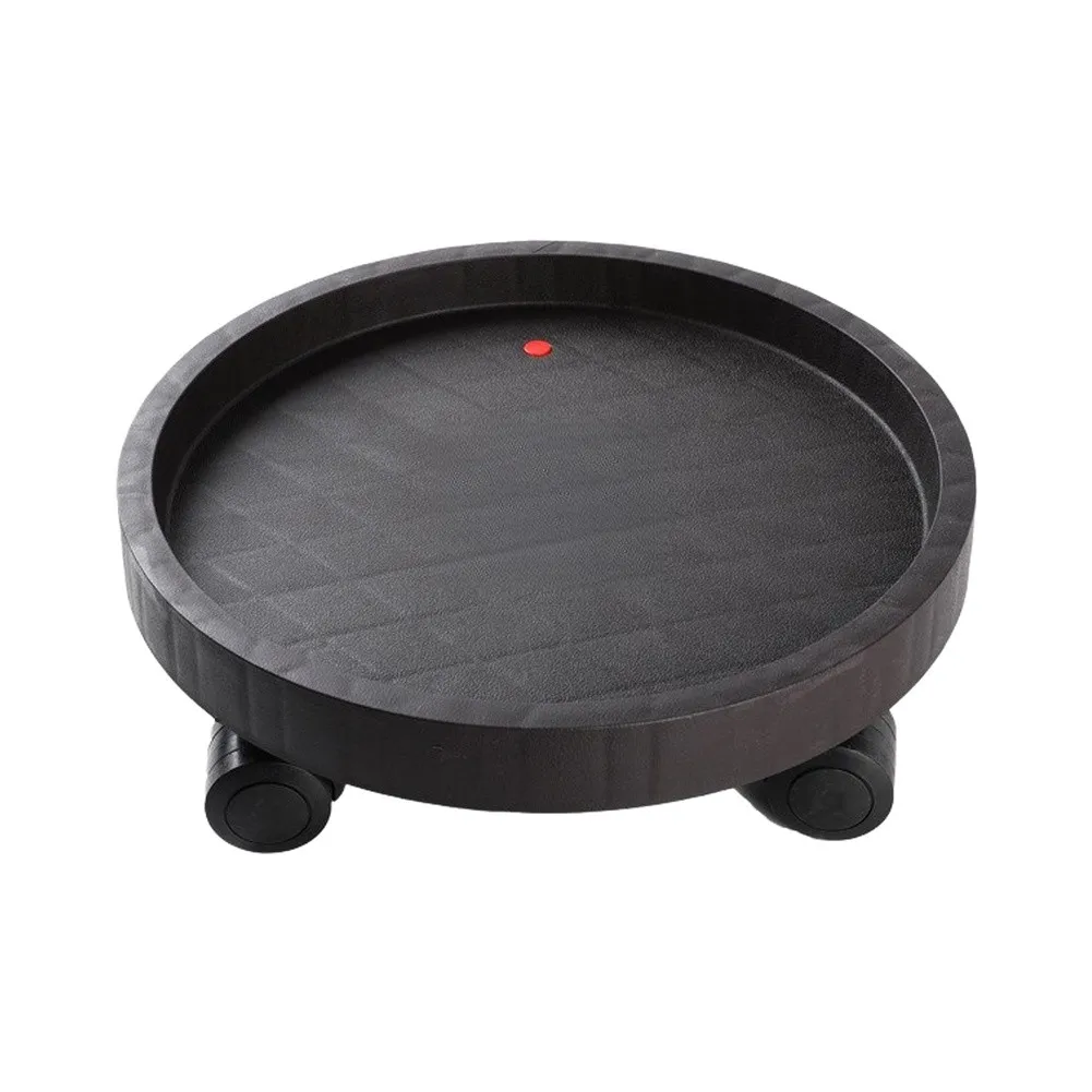 Rolling Flower Pot Stand Designed for Long-Term Use with Wear-Resistant Plastic and Corrosion-Free Wheel Components