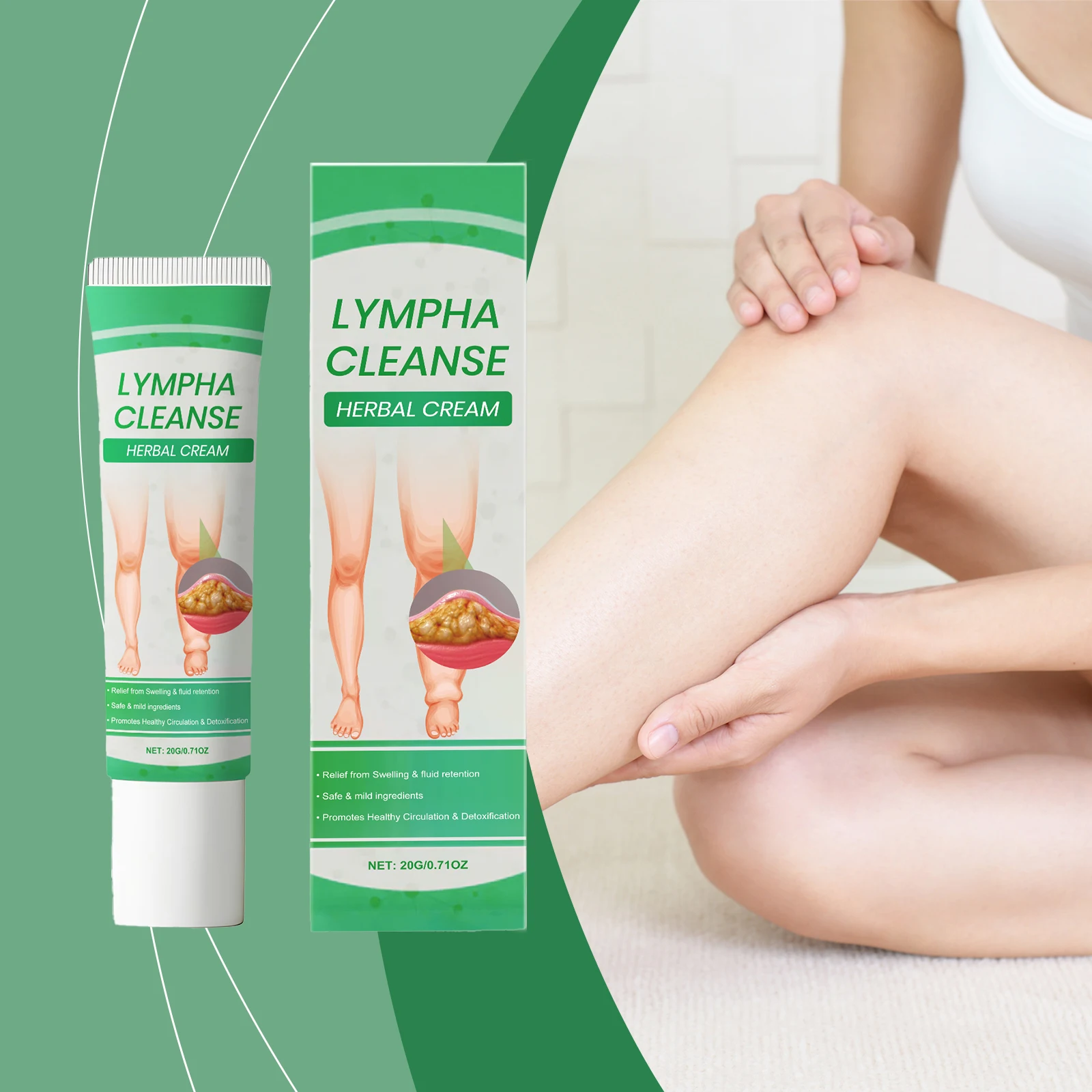 

Herbal Body Care Cream Relieve Swelling Promote Metab Moisturize Skin Detox Increase Skin Elasticity Health Soothing Skin Cream