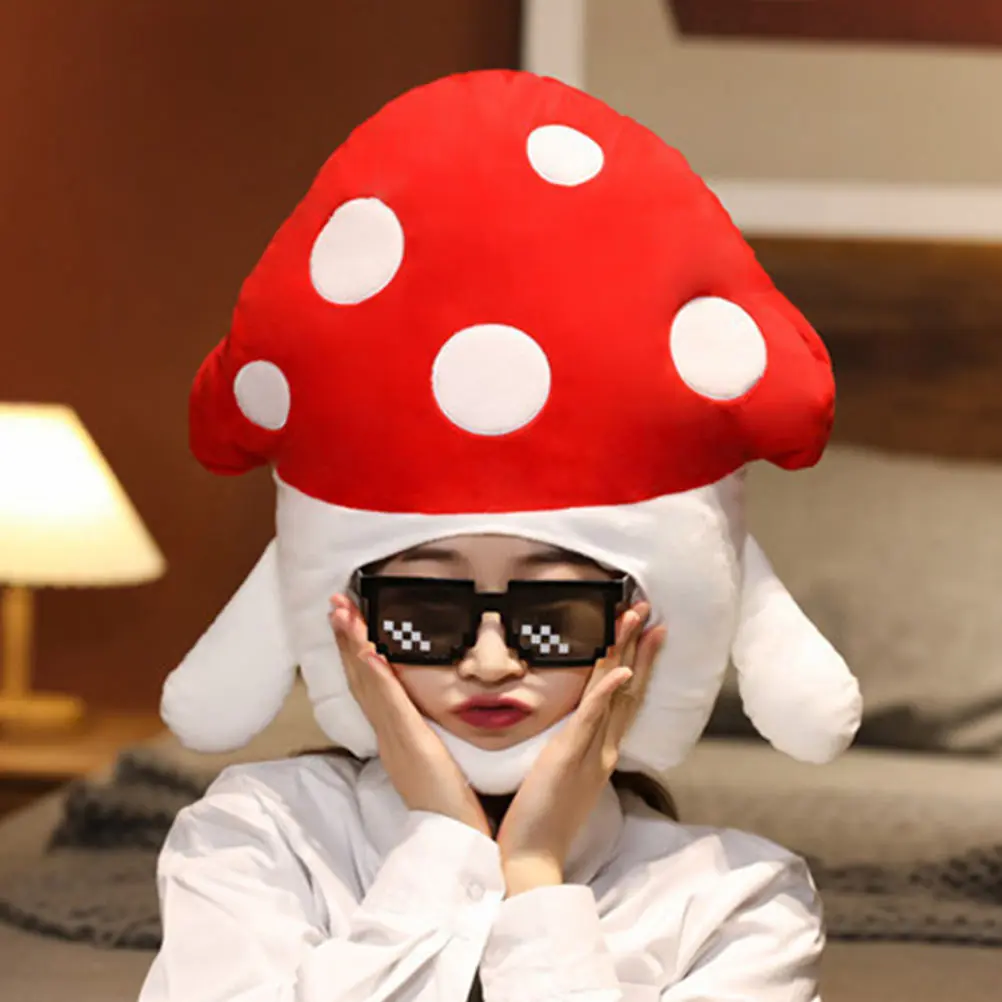 

Adorable Mushroom Headbands Party Hats Cosplay Costume Accessories for Women Girls Men Festival Photography Wear Lovely Design