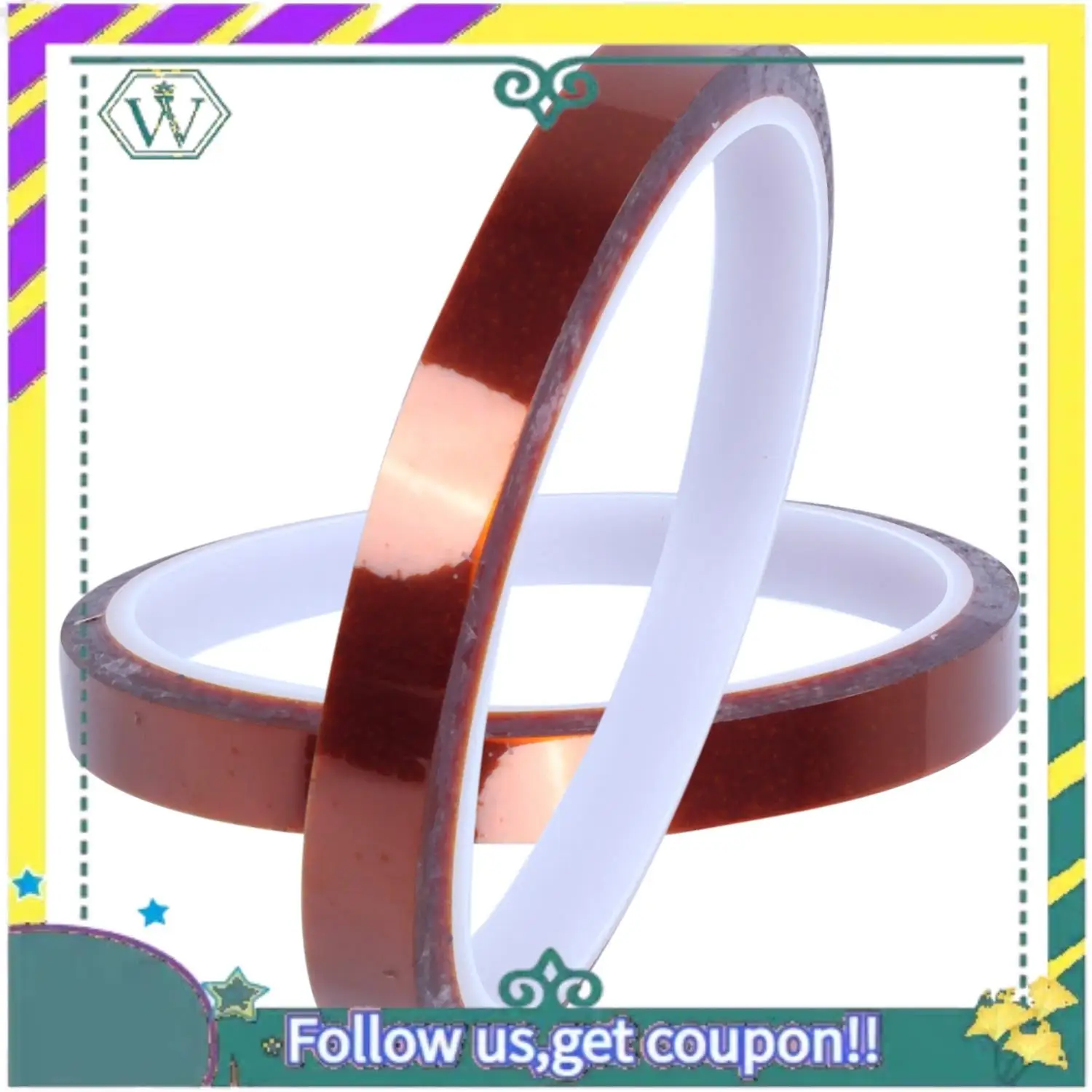 NEW 2 Pcs Green Plastic 7Cm Dia Sponge Finger Wet Money Cashier & 4 Rolls Heat Resistant Tape For 3D Sublimation Heat Press 10Mm