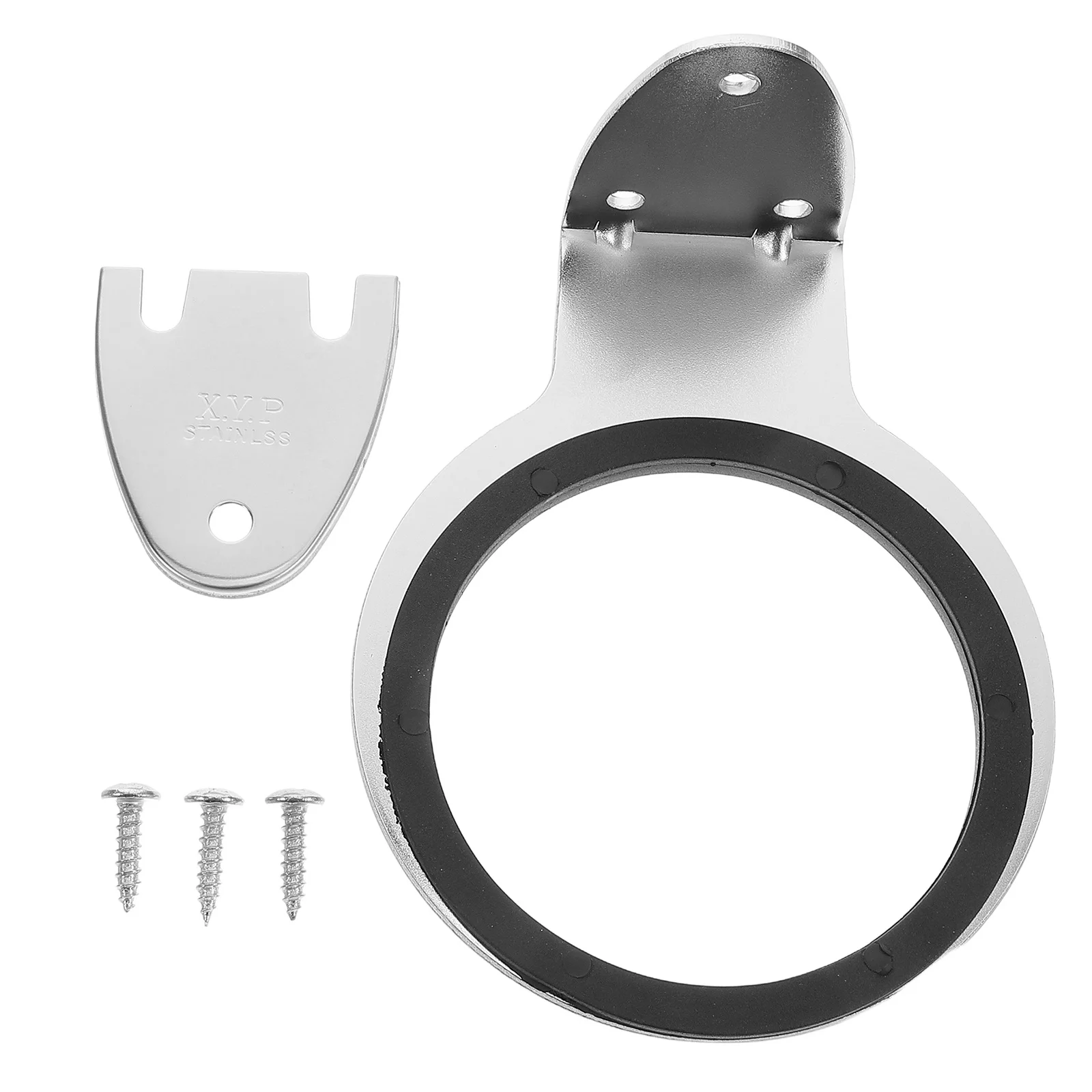 

Hair Dryer Holder Wall Mount Black Metal Blow Dryer Hanger Organizer Hair Tools Storage Stand Salon Bathroom Holder