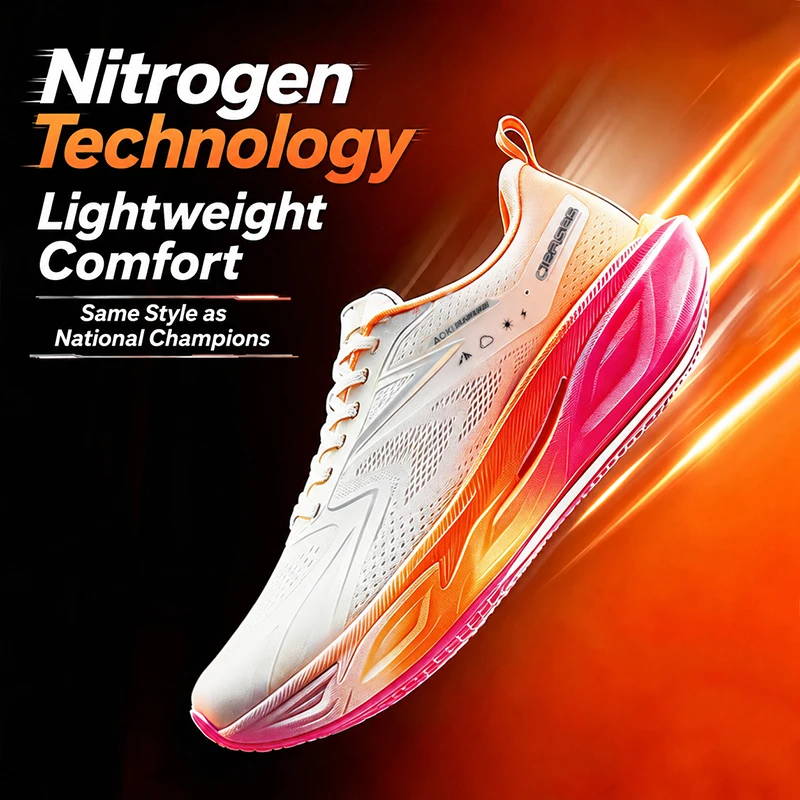 CIERSES Original Women's Sports Shoes Black Breathable Non Slip Wear-Resistant Running Shoes Fashionable Sports Shoes For Men