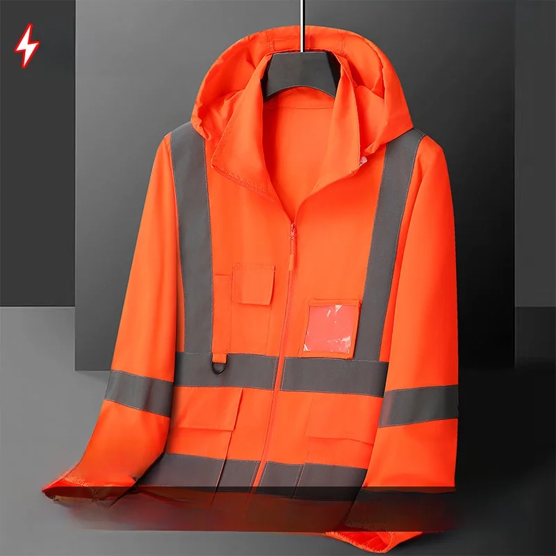

Outdoor Reflective UV Protection Clothing Summer Trfic Construction Workwear Breathable Jaet Men's Women's Se Warning