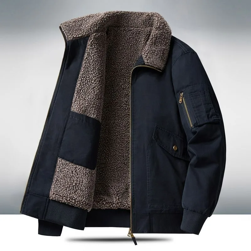 

Мужская зимняя теплая высококачественная мужская модная флисовая куртка для езды на велосипеде, спортивная рабочая одежда для пешего туризма, флисовая куртка из ягненка