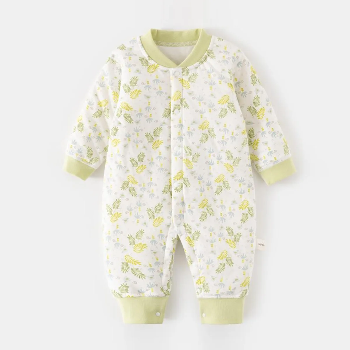 طفل رضيع الخريف الشتاء وزرة الوليد الطفل 6-18 أشهر لينة القطن الخالص قطعة واحدة منامة الرضع فتاة 2026 نموذج جديد بذلة