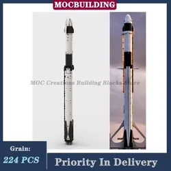 MOC Space Rocket 1:110 Model Building Block Assembly Space Ship Education Boy Collection Toy Gifts