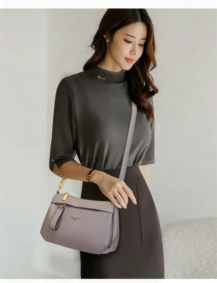 

Новая женская сумка через плечо из мягкой кожи - элегантная компактная модная мини-сумочка