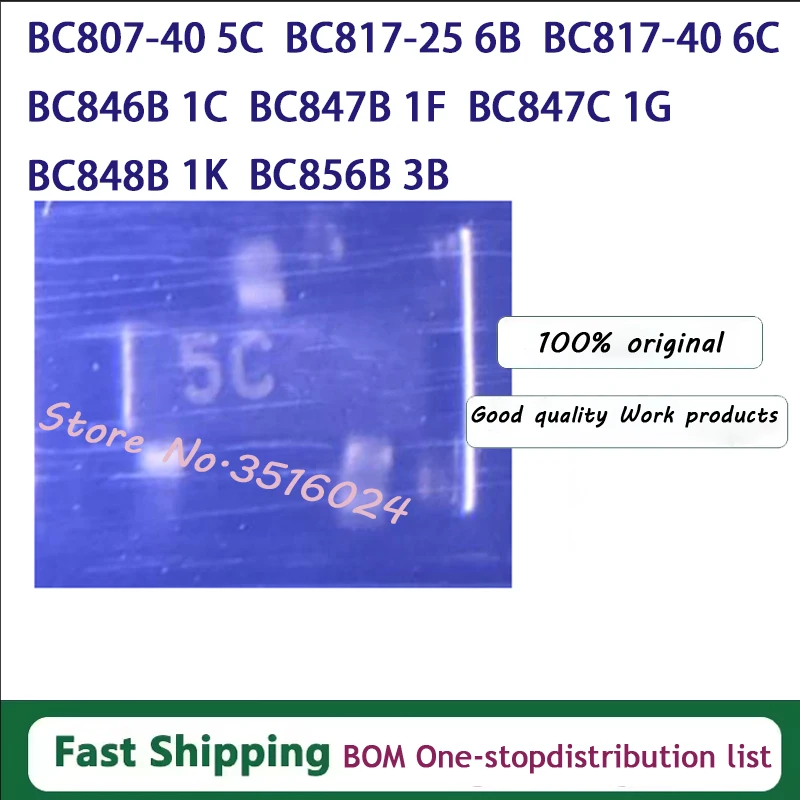 100Pcs New Bc807-25…