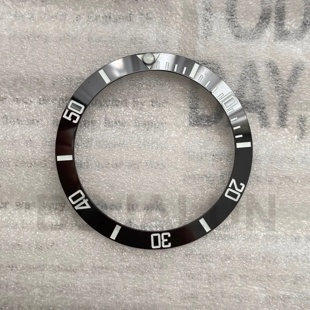 38mm Ceramic Watch Bezel Insert For 40mm Mens Watch Face Watches Ring Replace Accessories Inner Diameter 30.6mm with Stickers