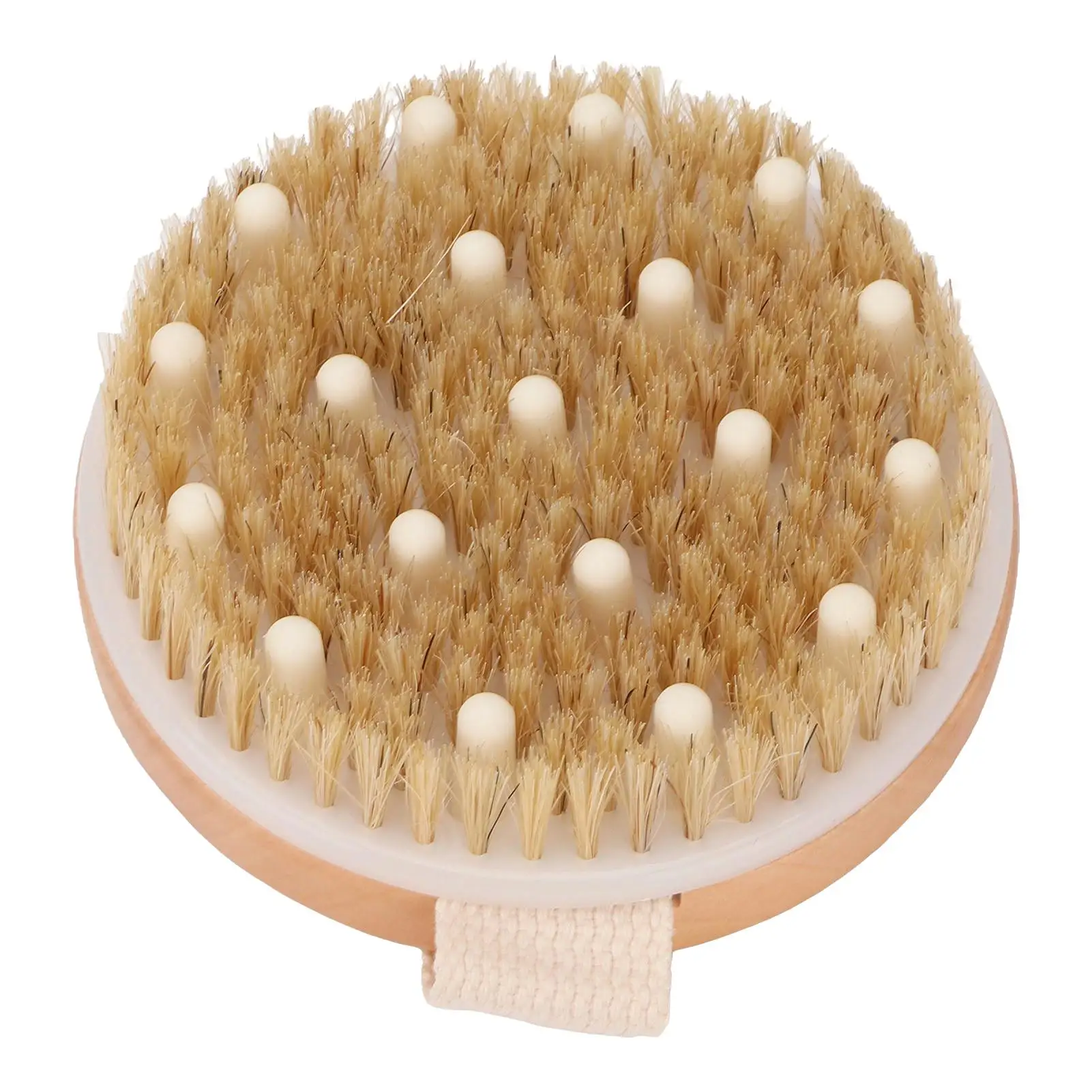 Exfoliating Body Scrubber Brush w/ Massage Head for Shower - Boost Metabolism