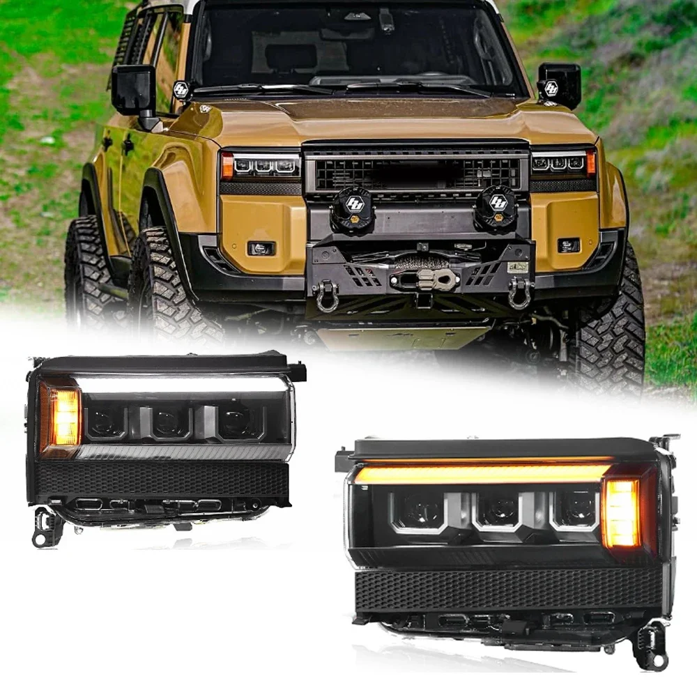 

LED HeadLights For TOYOTA PRADO LC250 24-25 LHD RHD Style Led DRL Car Head Lamp Assembly Signal Accessories Modified Lamp