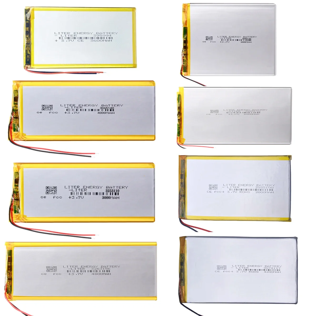 3.7V Li-Polymer Rechargeable Li Lithium Battery Lipo Repair GPS E-book Bluetooth Controller Tablet PC