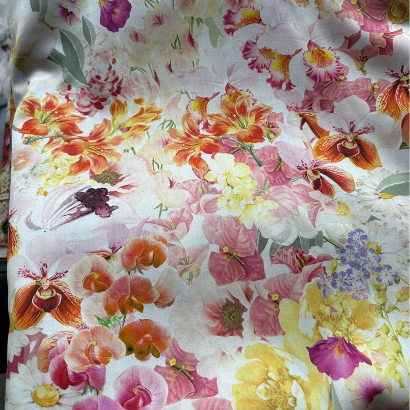 

Pure cotton 80S digital printed fabric handmade DIY sewing clothing women's dress 100 cotton fabric