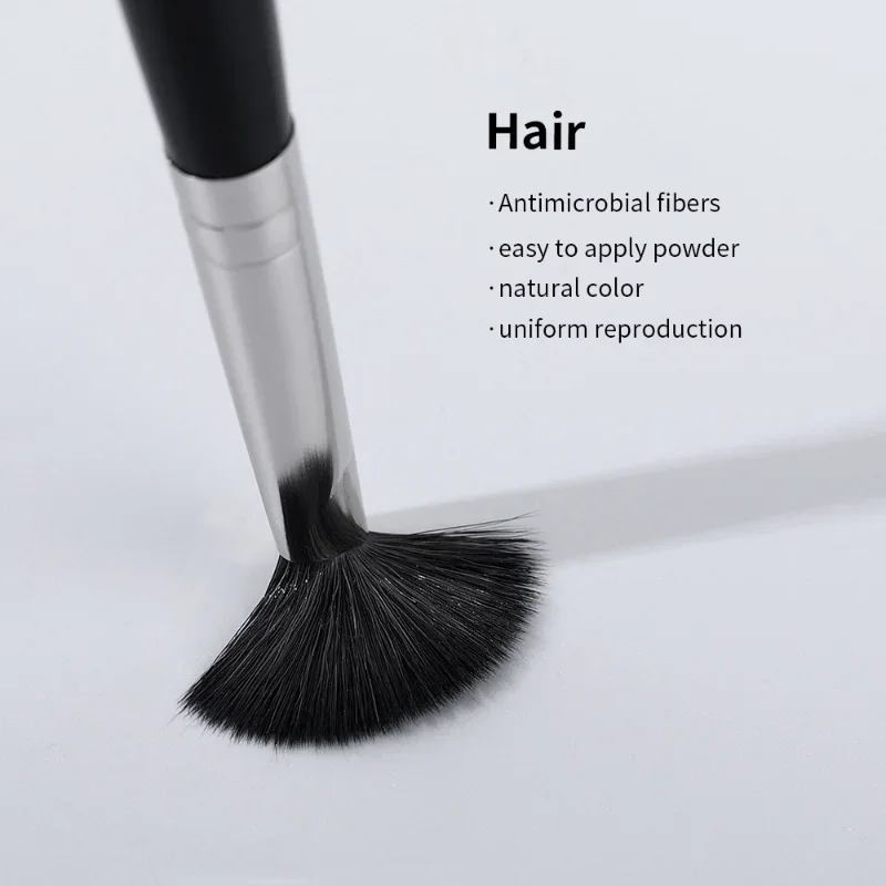 Professional Eyebrow Eyeliner Brushes Soft Flat Angled Fan Shape Nose Contour Eyes Facial Makeup Brush  Beauty Cosmetics Tools