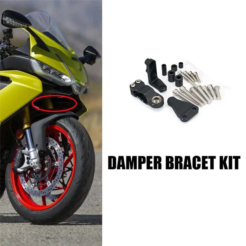 

A96E-Motorcycle Accessories Steering Stabilize Damper Bracket Mount For Aprilia RS660 RS 660 Rs660 Rs 660 2021 2022 2023