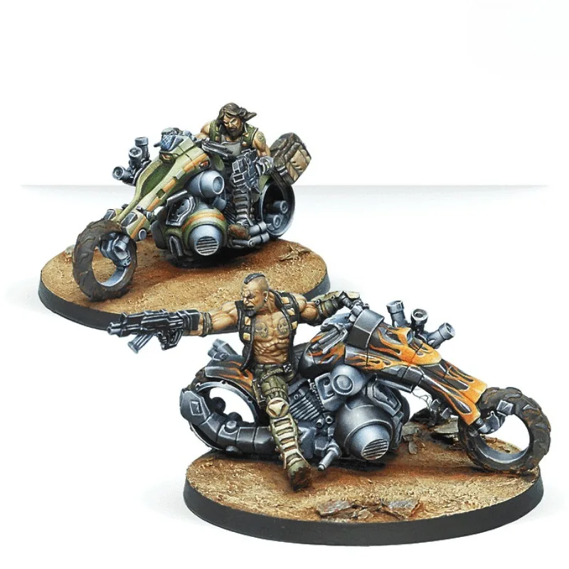 55mm Base Rare Cast Resin Model Assembly Kit, Kum Motorized Troops, Fantasy Board Game Miniature Unassembled and Unpainted