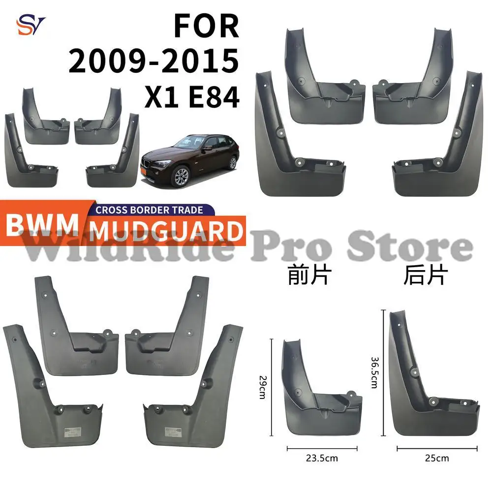 

Front and Rear Mudguards for 2009 2015 BMW X1 E84 Car Tires PP Soft Rubber Material Easy Installation Protection