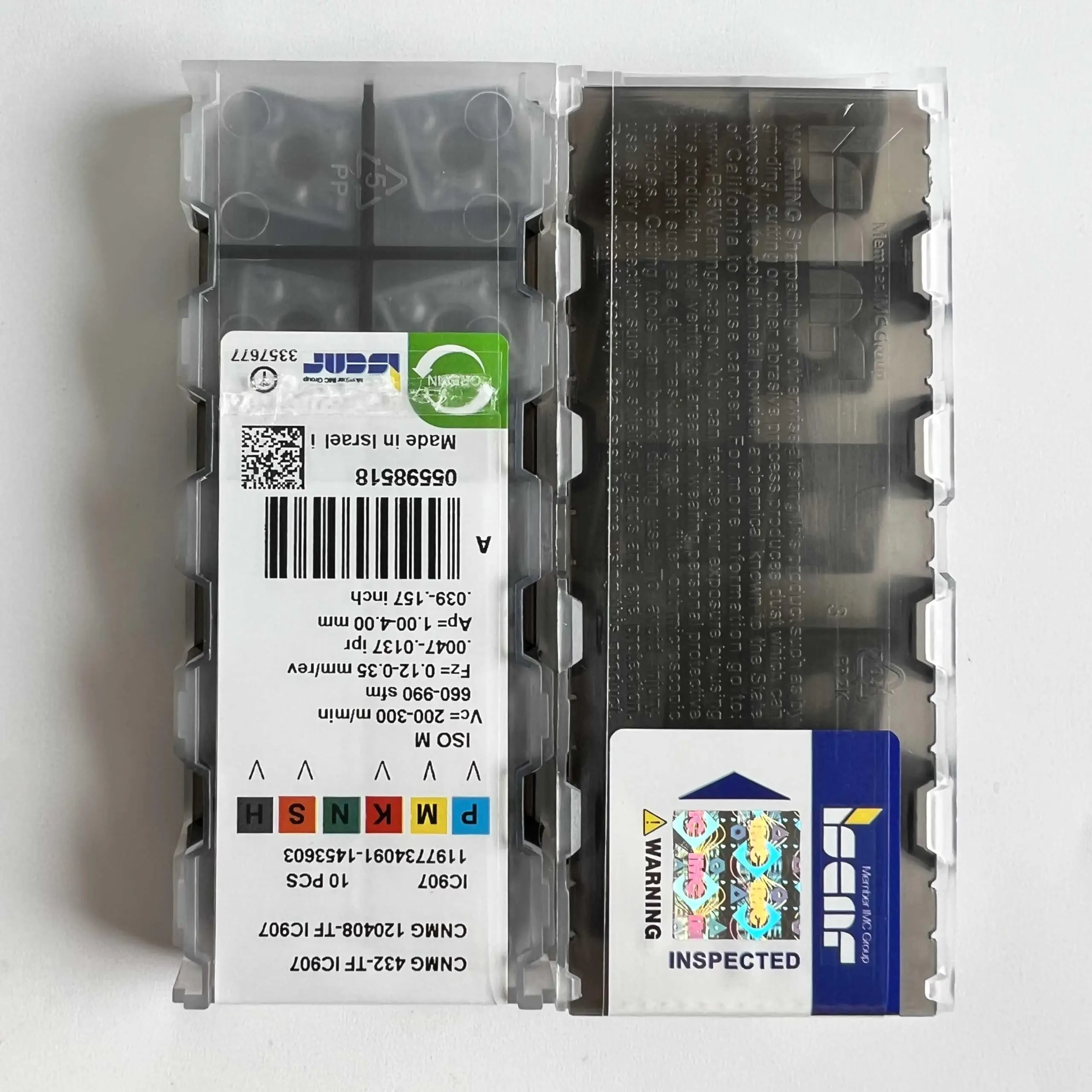 CNMG 120408 -TF IC907 /Оригинальное лезвие из сплава с ЧПУ, 10 шт.