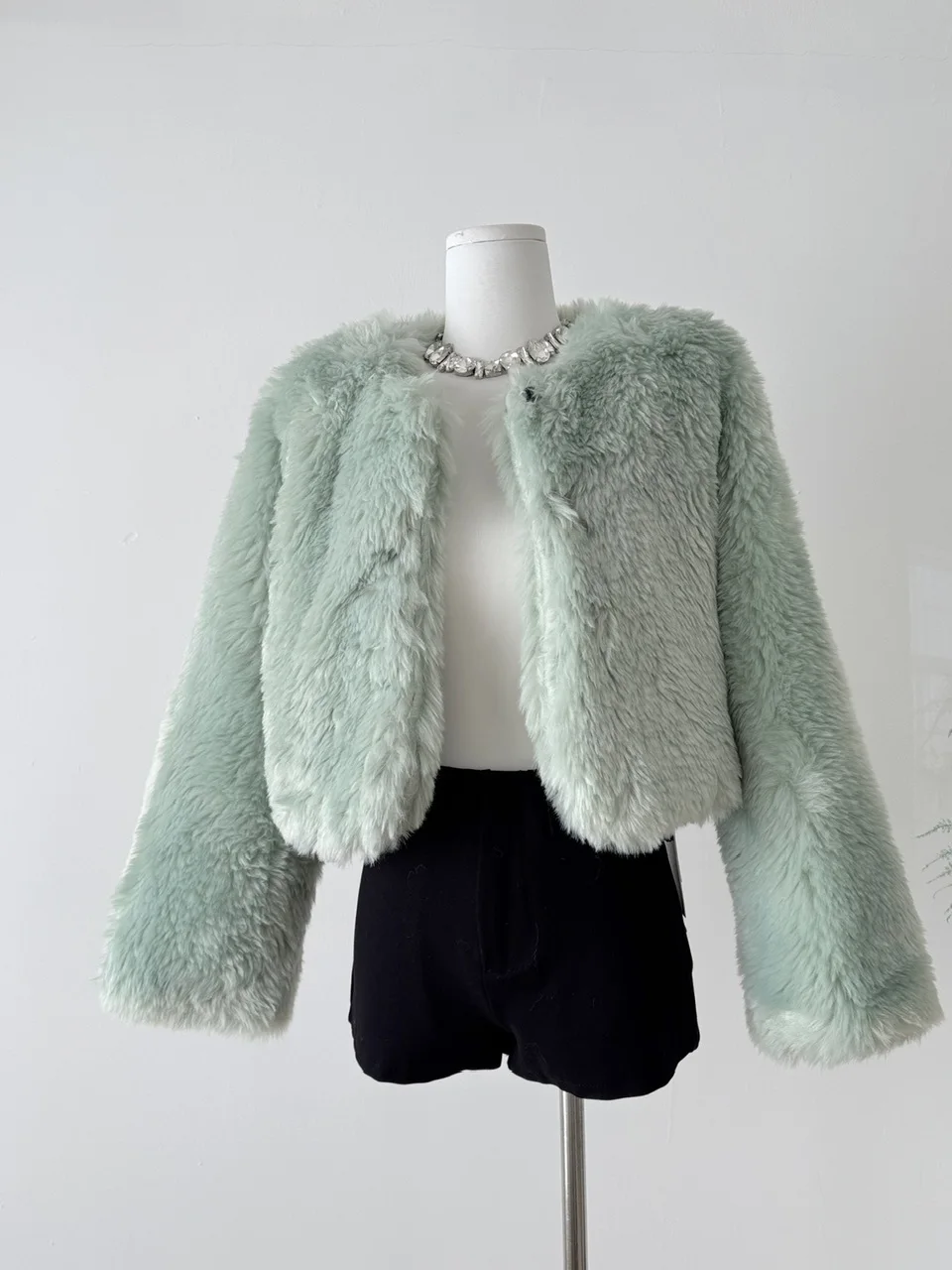 العصرية ort الفراء الاصطناعي Jaet 2025 شتاء جديد الحلو Sle صديقة للبيئة القطن الدافئة المرأة أعلى ألياف البوليستر 00% #1