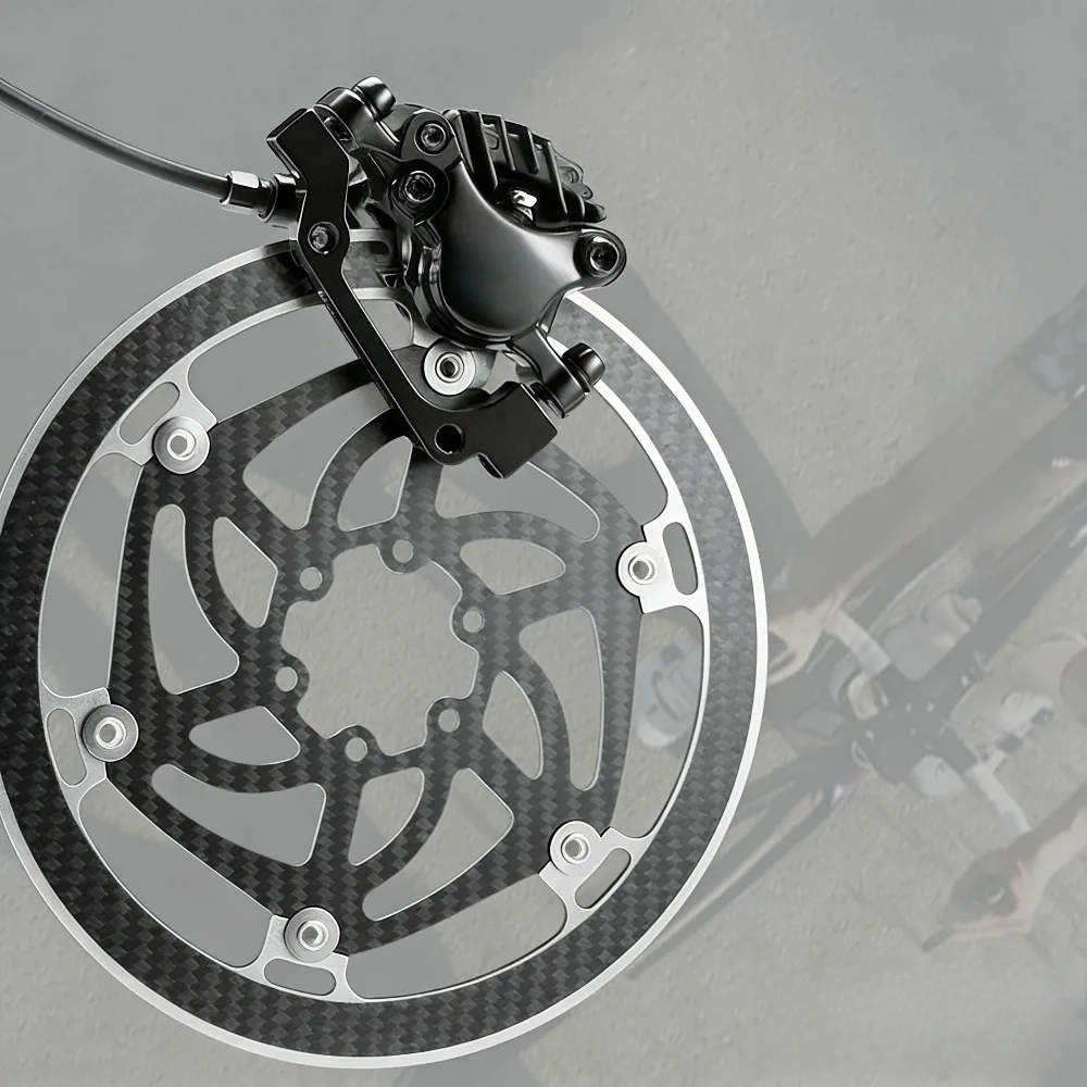 

Ультралегкий карбоновый плавающий тормозной ротор для велосипеда с 6 болтами, 140/160/180 мм