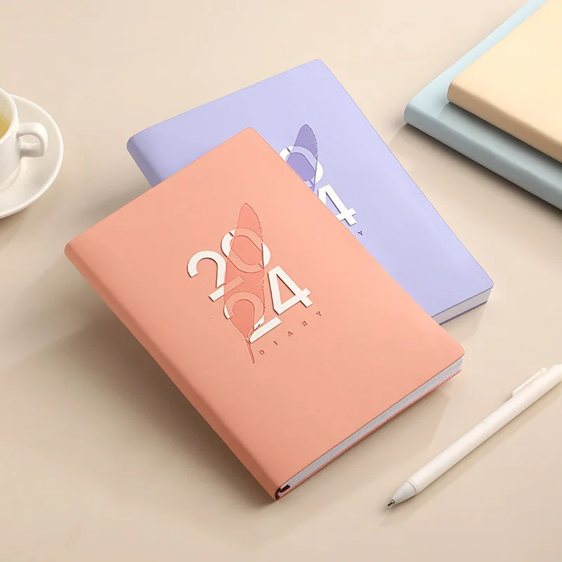 2024 A5 Notebook Agenda Planner in EN & SP Cuadernos 365 To Do List Diary Monthly Planner Notepads Office Accessories Libretas