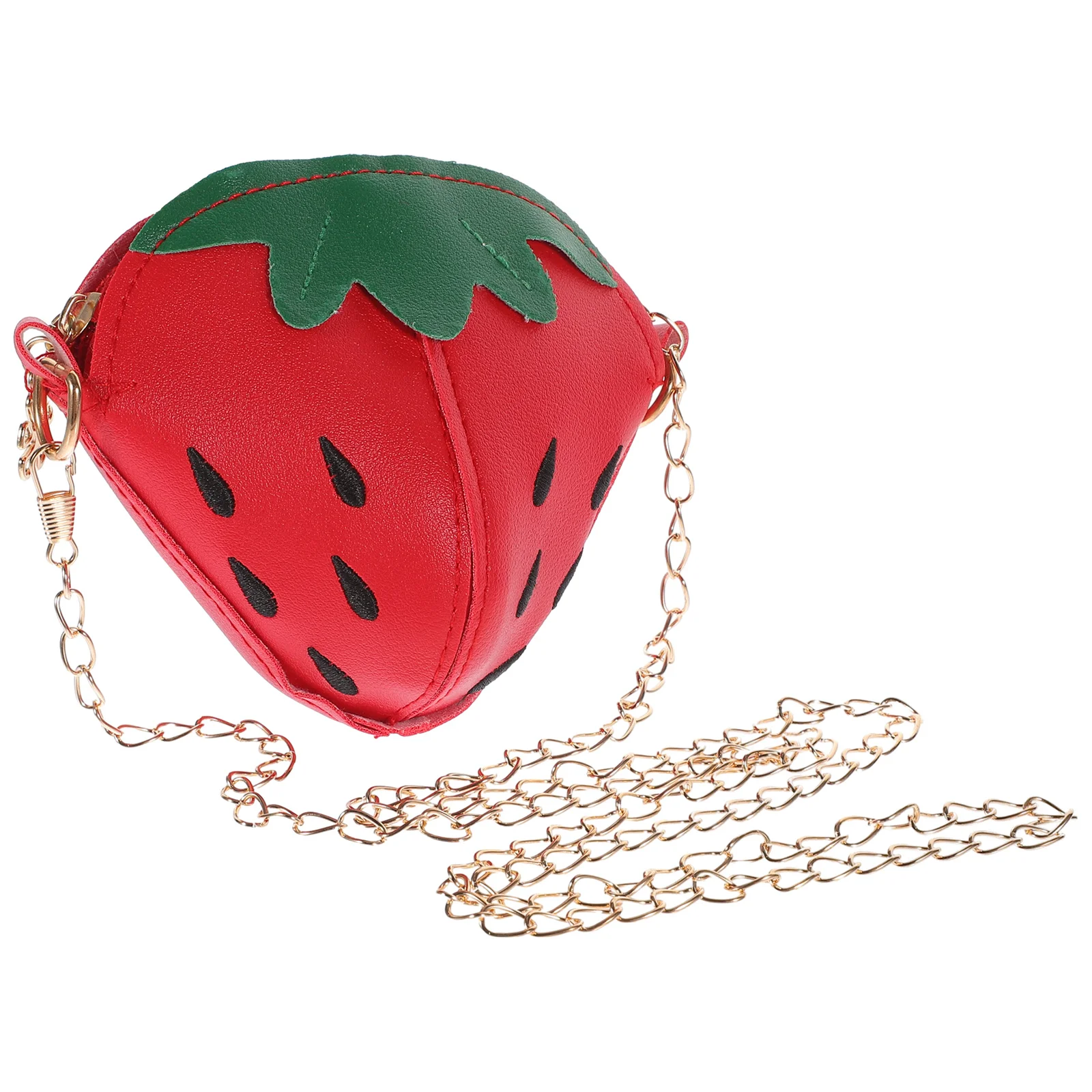 Strawberry Bag Kids Fruit Crossbody Shoulder Girls Purses Messenger Smooth Zipper Functional Accessories Fashion