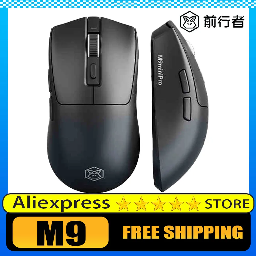 Eweadn M9 Wireless Mouse PAW3395 Dual 8K Bluetooth Three Modes Hyperspeed Wireless Gaming Mouse Lightweight PC Gamer Accessories