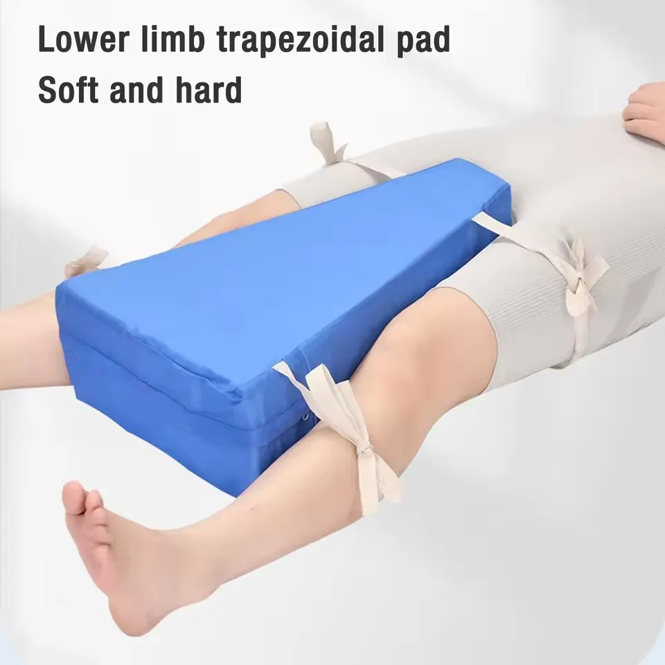 Joint Lower Limb Leg Support Position Pad Simple Trapezoidal Soft Comfortable Pad Removable Washable Blue Grooved