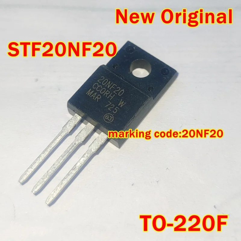 

1pcs to 100pcs STF20NF20 New Original TO-220F marking code:20NF20 N-Channel 200 V (D-S) MOSFET