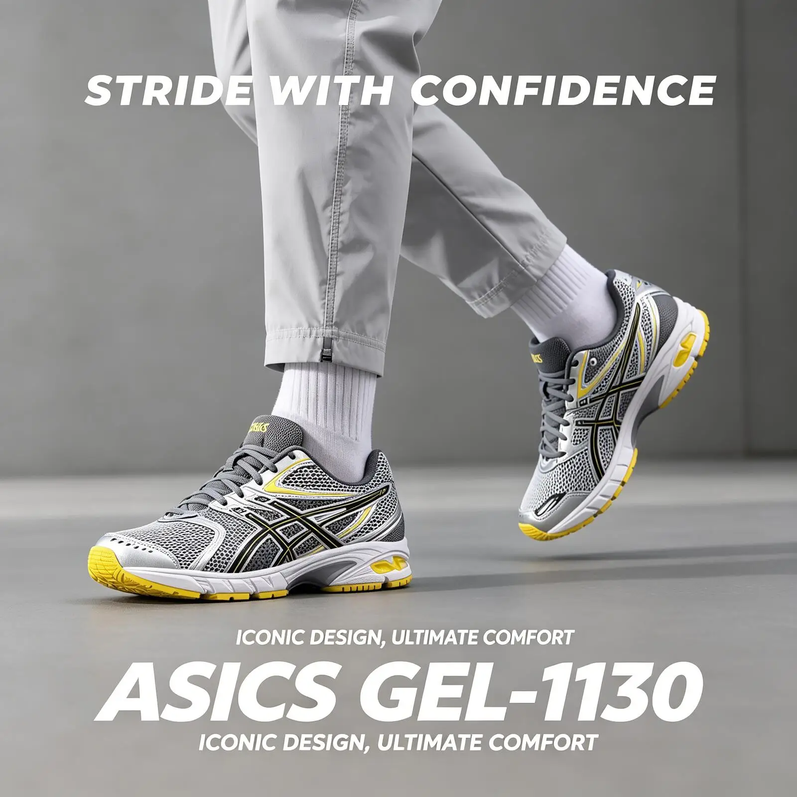 

Hot ASICS GEL-DS TRAINER 14 Stylish Comfortable Thick-Sole Low-Top Casual Running Shoes Unisex Silver-Gray 1203A607-101