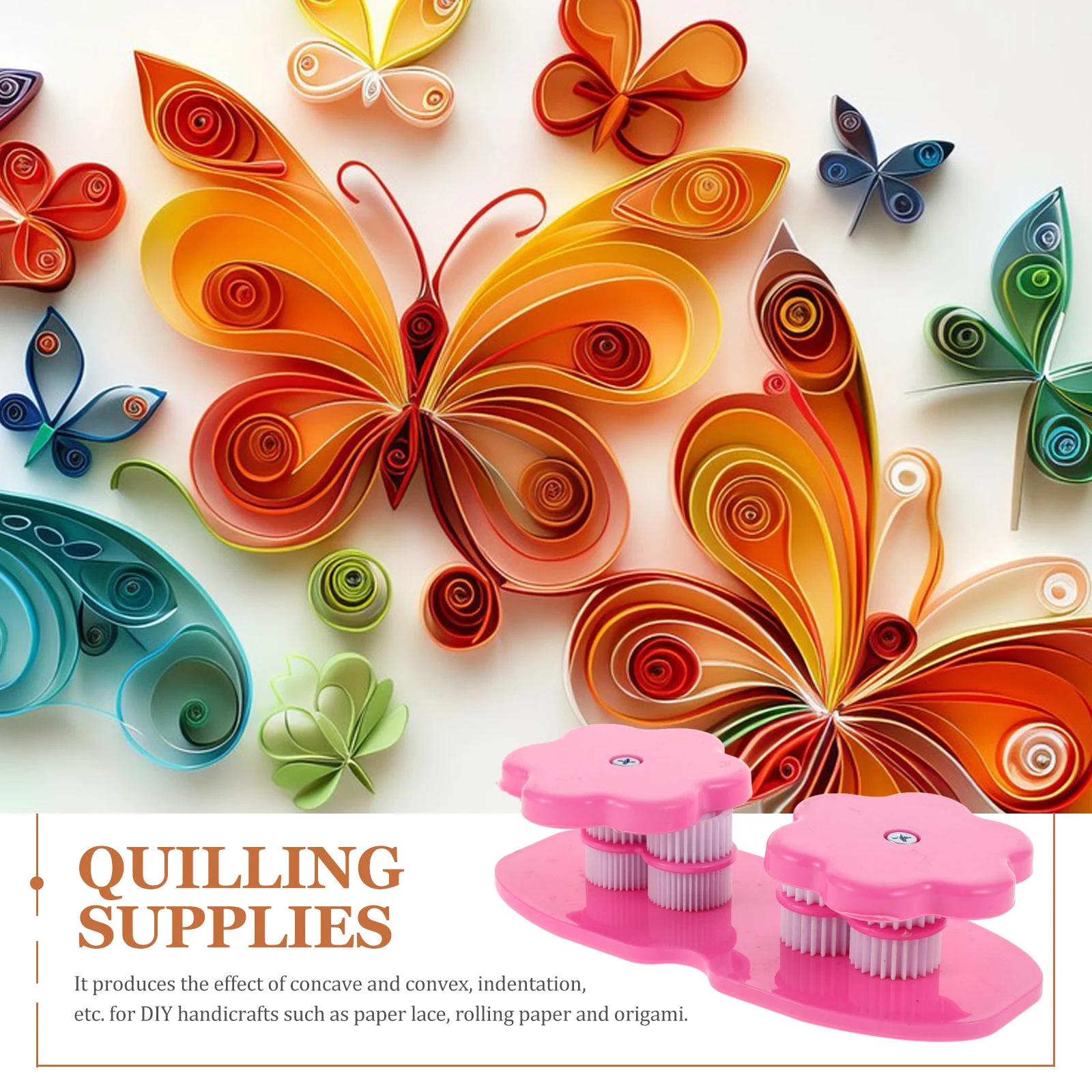 

Quilling Supplies Paper Crimper Tool for Artwork Scrapbooks Reusable Wave Shape Maker Handicraft Rolling Device DIY Craft Tool