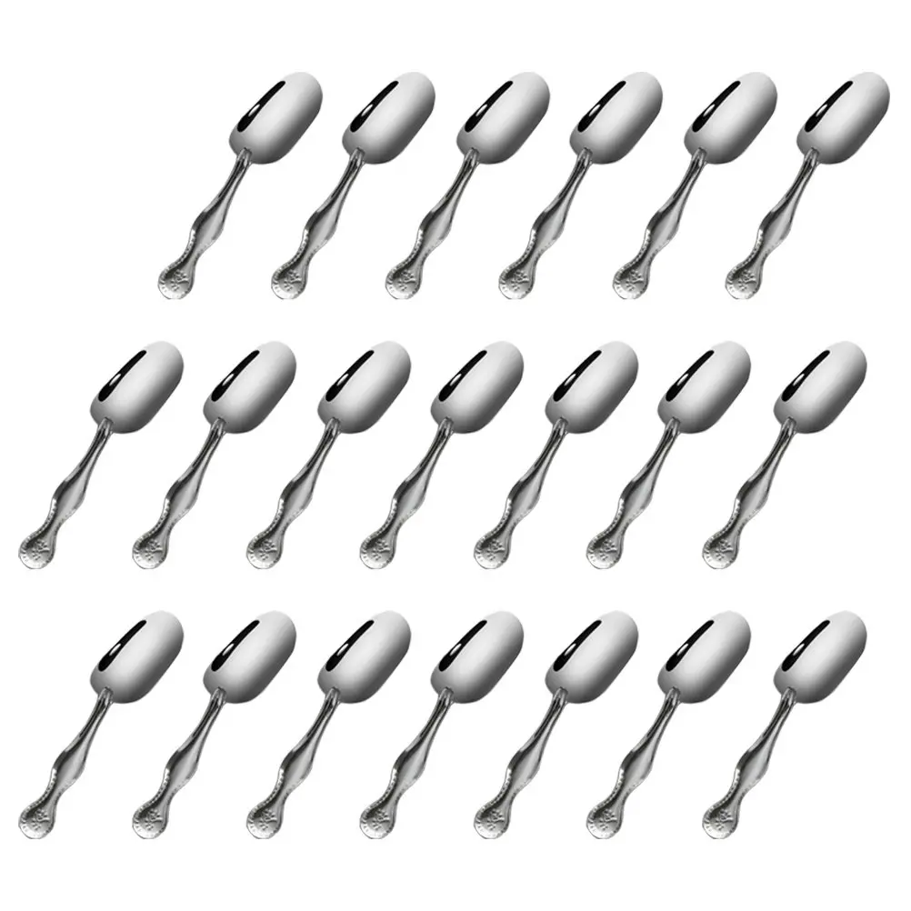 30Pcs Stainless Steel Tea Spoon Premium Food Grade Ergonomic Design Smooth Burr-Free Surface for Loose Tea Coffee Powder Milk