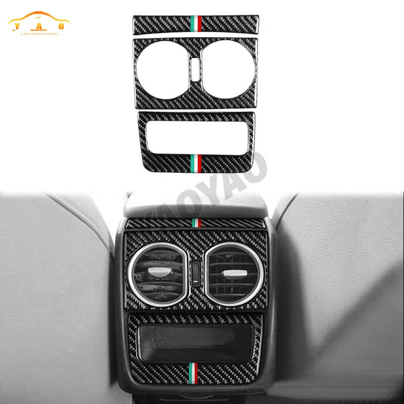 

Car Sticker For Alfa Romeo 159 Brera Spider 2004-2011 Carbon Fiber Car Rear Air Outlet AC Air Vent Trim Interior Accessories